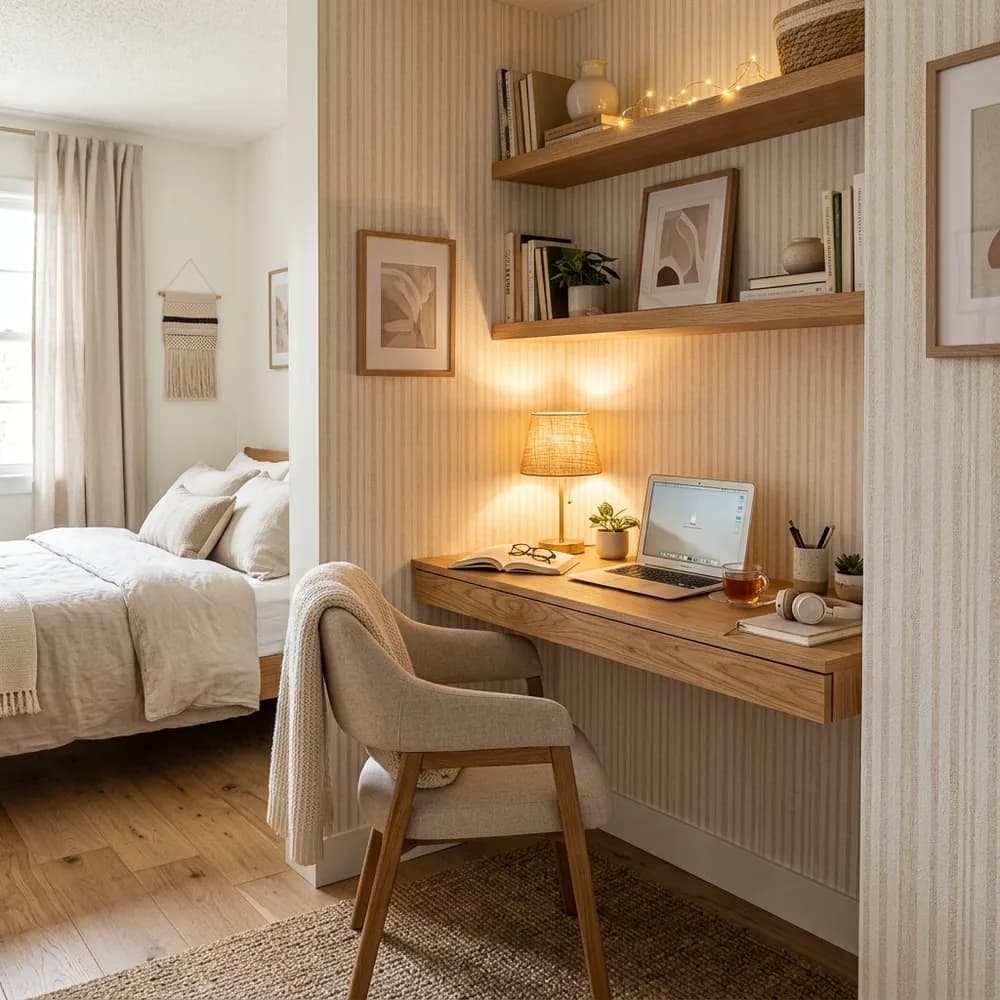 A beautifully styled 29 color palette ideas for guest rooms showcasing curated color harmony and 60-30-10 color rule.