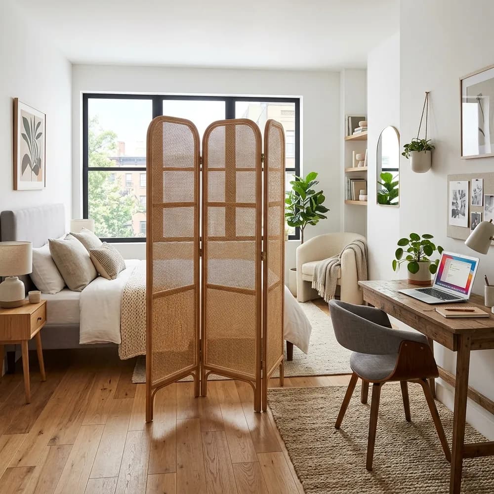 A beautifully styled terracotta and beige color palette ideas for small homes showcasing curated color harmony and 60-30-10 color rule.