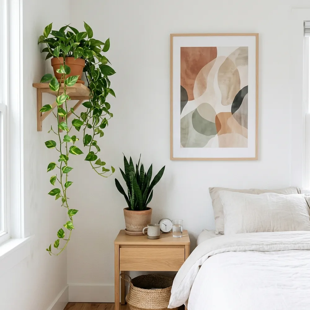 Detailed view of ikea ivar cabinet hacks with built-in bookcase illusions in a compact modern home.