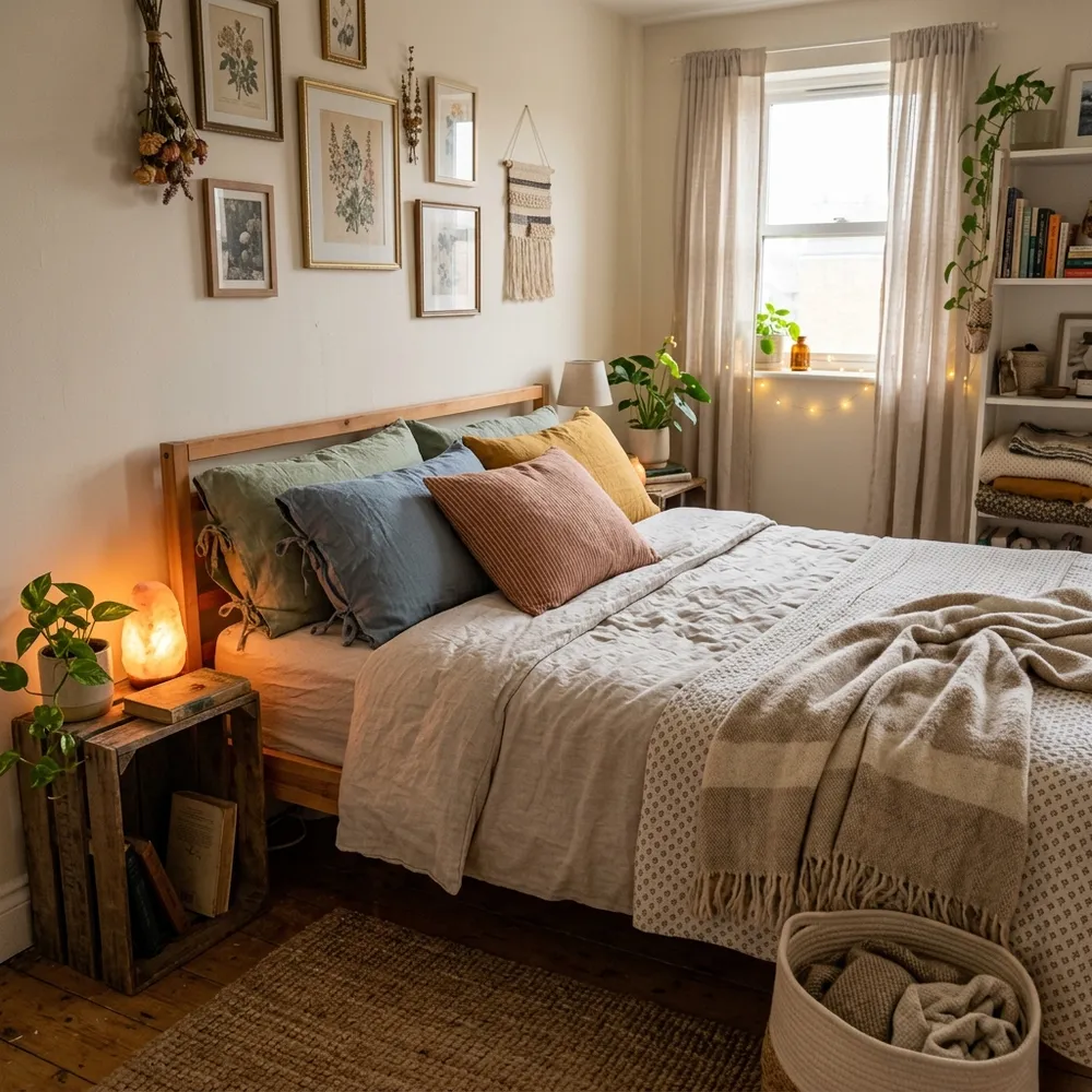 High-end interior design layout for 29 diy decor ideas for thrift store finds featuring custom textile accents.