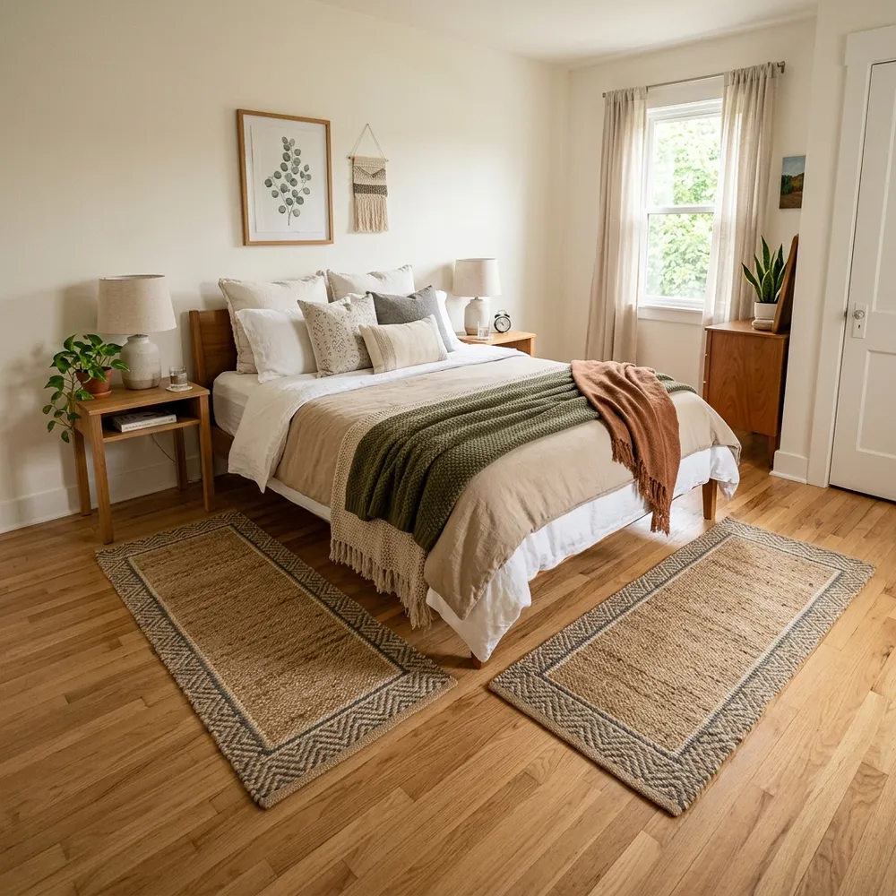 29 Rug Placement Ideas for Small Bedrooms space saving storage solutions
