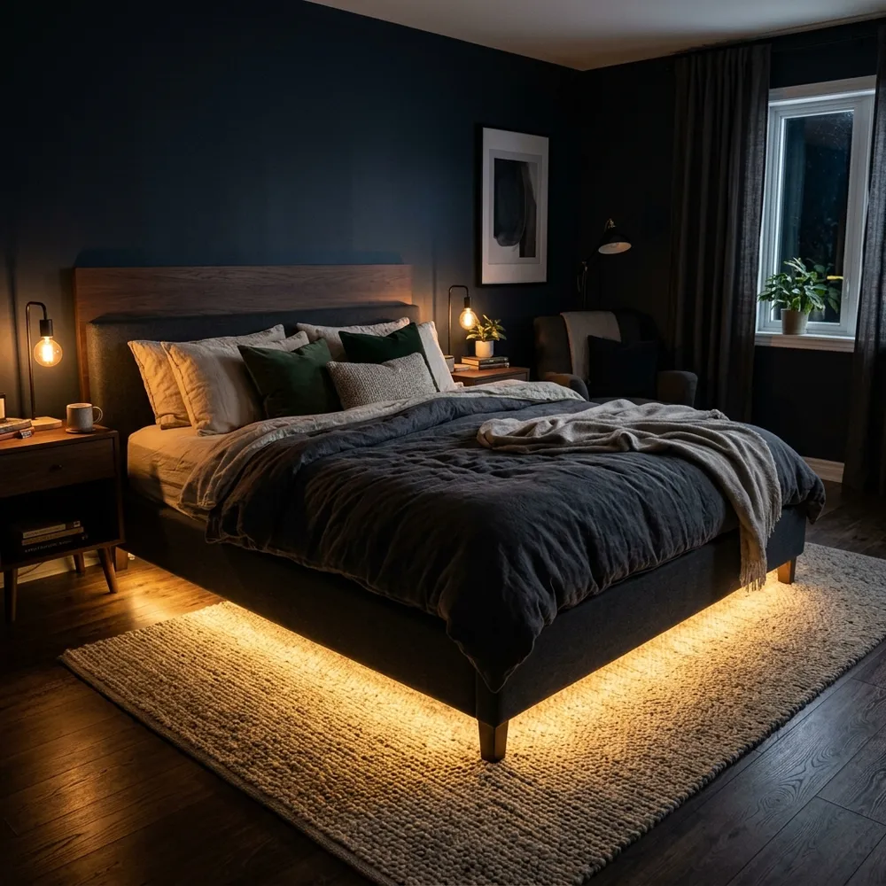 Dark Cozy Small Bedroom Decor Ideas for a Cozy Apartment modern bedroom decor inspiration