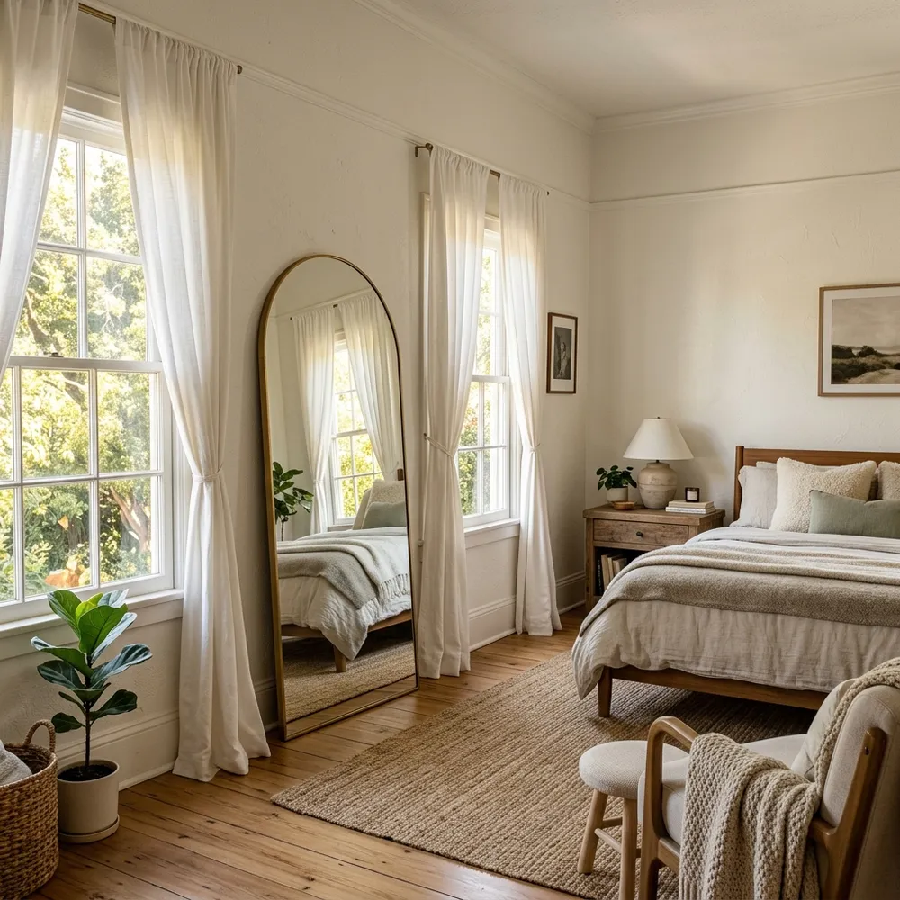 How to Make The Room Feel Bigger in a Small Bedroom modern bedroom decor inspiration