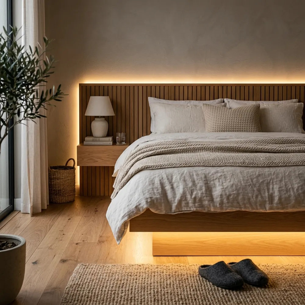 Detailed view of ikea trones cabinet hack ideas with built-in bookcase illusions in a compact modern home.